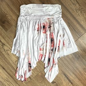 Floral Strapless Top